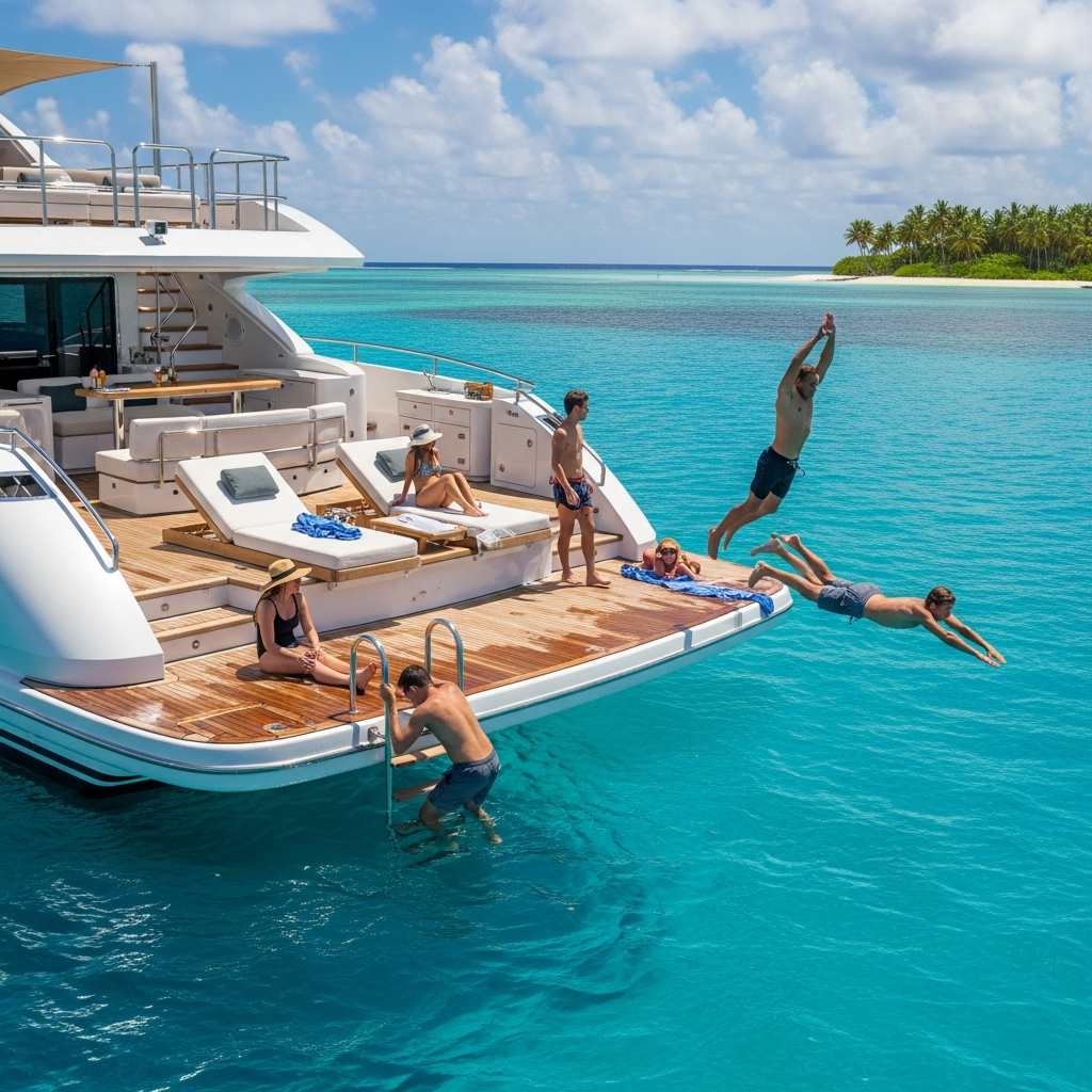 Leopard Catamaran Sunset